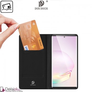 Dux Ducis dirbtinės odos atverčiamas dėklas - juodas (Samsung Note 20)
